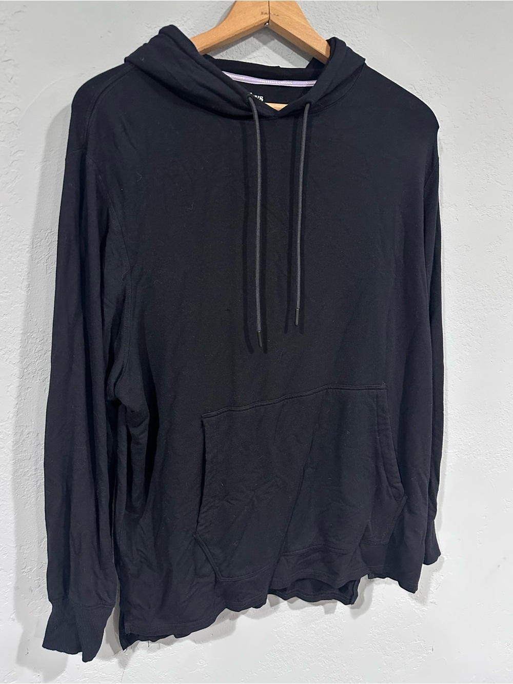 Jambys Men's Black Hooded Long-Sleeve Pullover Sweatshirt